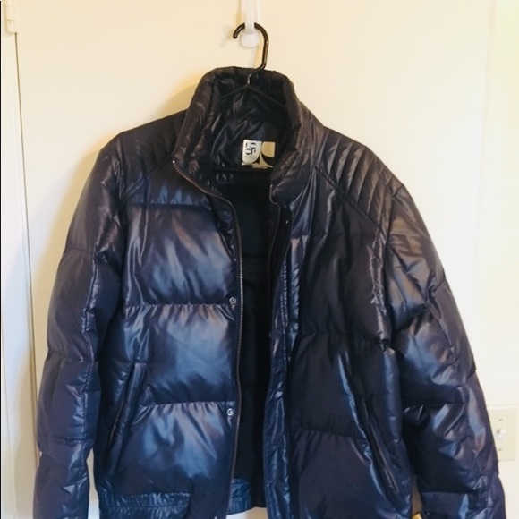 Barney’s CO OP  Puffer Utility Jacket Small  Navey - Picture 2 of 6